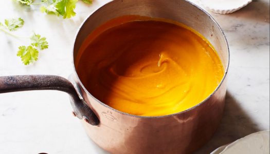 Carrot Orange Soup With Cilantro Cream